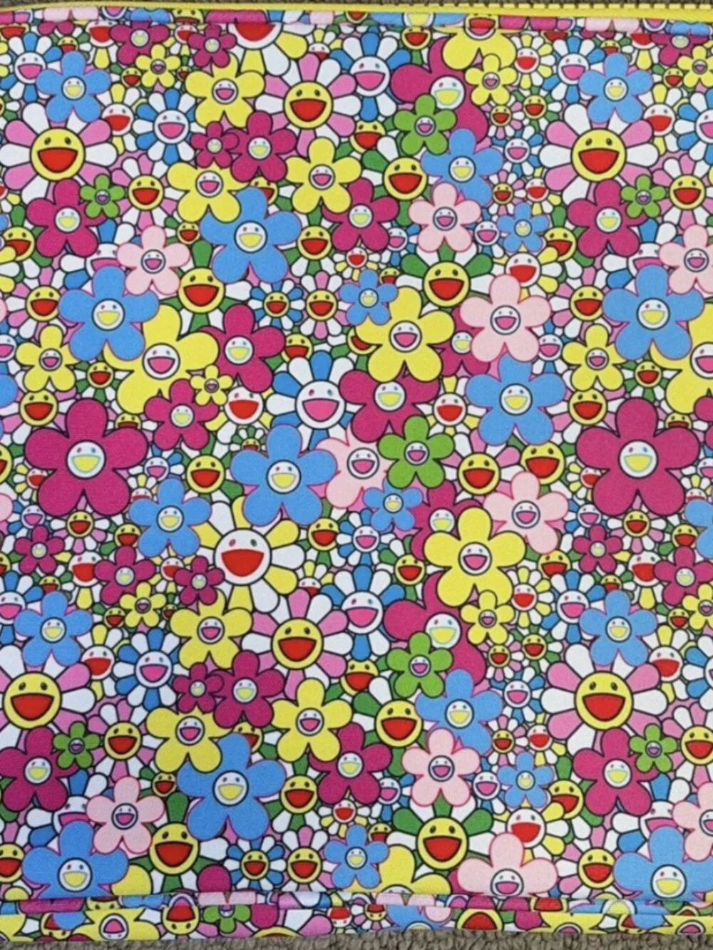 Marc Jacobs Murakami Laptop Sleeve Case Floral Daisy Zip Pouch NEW